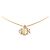 Collana con pendente logo strass placcato oro Gold Dior - vista 2