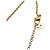 Collana con pendente logo strass placcato oro Gold Dior - vista 4