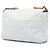 Borsa Chanel Large 19 in agnello bianco - vista 2