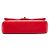 Borsa a tracolla Chanel Medium Classic Lambskin Double Flap rossa Rosso - vista 3