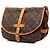 Borsa a tracolla Louis Vuitton Monogram Saumur 30 Marrone - vista 2