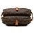 Borsa a tracolla Louis Vuitton Monogram Saumur 30 Marrone - vista 3