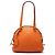 Borsa Satchel Dome Prada Vitello Daino arancione