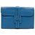 Clutch Blue Hermès Swift Jige Elan 29