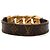 Bracciale Louis Vuitton Mono Chain Reverso marrone - vista 3