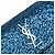 Piccola borsa a tracolla Saint Laurent Sunset in pelle monogrammata blu glitterata - vista 6