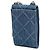 Portacellulare Chanel Denim 19 Blu con borsa a tracolla a catena - vista 2