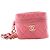Rosa Chanel gesteppte Lammhaut Cube-Ketten Vanity-Tasche Pink
