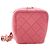 Rosa Chanel gesteppte Lammhaut Cube-Ketten Vanity-Tasche Pink - Ansicht 3