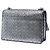 Borsa a tracolla Saint Laurent Medium Metallic Woven Leather Monogram Sunset argento - vista 2