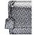 Borsa a tracolla Saint Laurent Medium Metallic Woven Leather Monogram Sunset argento - vista 5