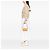 Pochette a tracolla Fendi Pleated Nubuck FF Chain Gialla Giallo - vista 7