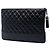 Clutch Chanel Gabrielle O Case Large in vitello invecchiato nero - vista 2
