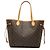 Borsa Tote Louis Vuitton Monogram Neverfull MM marrone