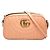 Bolso bandolera vertical Gucci Small GG Marmont Matelasse en piel de becerro Naranja con anillo