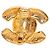 Orecchini a clip Chanel CC trapuntati placcati oro D'oro - vista 3