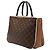 Borsa Louis Vuitton Monogram Millefeuille marrone - vista 2