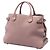 Borsa a tracolla Burberry in pelle di vitello e House Check rosa, misura Medium - vista 2