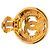 Pendientes de clip Chanel CC bañados en oro Dorado - vista 3