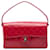 Bolsa Chanel Medium Quilted Lambskin Top Handle Bag vermelha Vermelho