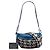 Borsa a vita convertibile Chanel in tweed blu e vitello trapuntato - vista 6