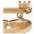 Spilla Chanel CC Cuore con Lucchetto e Chiave in Strass Dorato D'oro - vista 3