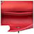Borsa a tracolla Chanel Mini Rectangular Classic Caviar Single Flap rossa Rosso  - vista 4