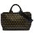 Borsa Tote Tessuto Broccato Canapa nera Prada Nero