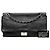 Cambon Borsa a tracolla Chanel Maxi Reissue 2.55 Double Flap in pelle di vitello goffrata nera Nero - vista 8