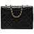 Borsa a tracolla Chanel CC in agnello trapuntato nero