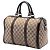 Borsa Satchel Gucci Medium GG Canvas Joy Beige - vista 2