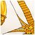 Sciarpa in seta Hermès Armets en Panache 90 Oro D'oro - vista 8