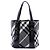 Borsa Tote Victoria Small Beat Check in nylon grigio Burberry