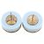 Orecchini a lobo a righe in resina e strass placcati oro Gold Chanel CC D'oro - vista 7
