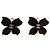 Orecchini a clip Chanel CC placcati oro con fiori smaltati D'oro