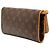 Borsa a tracolla Louis Vuitton Monogram Pochette Twin GM Marrone - vista 2