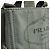 Tote Bolso Satchel Prada Small Canvas Canapa Logo Gris - vista 12