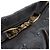 Borsa Satchel Louis Vuitton Monogram Mahina Selene MM Nera Nero - vista 5