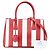 Borsa Prada Galleria Small Bicolor Saffiano Double Zip, Rossa Rosso - vista 12