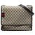 Borsa a tracolla Gucci GG Supreme Web beige