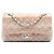 Bolso de hombro Chanel Medium Classic Tweed Double Flap beige