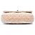 Bolso de hombro Chanel Medium Classic Tweed Double Flap beige - vista 3