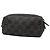 Beauty case in denim Gucci GG grigio - vista 2