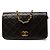 Borsa a tracolla Chanel Mini CC Quilted Lambskin Full Flap Nera Nero