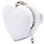 Collana per borsa Chanel Mini Quilted Lambskin CC in Love Heart bianca Bianco - vista 2