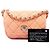 Borsa a tracolla Chanel Mini CC Quilted Denim Messenger Flap Arancione - vista 7