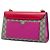 Padlock Borsa a tracolla Gucci Medium GG Supreme con lucchetto, Beige - vista 2