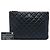 Clutch Chanel Medium Quilted Lambskin O Case Nera Nero - vista 6