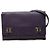 Purple Prada Saffiano Cuir Twist Lock Chain Flap Crossbody Bag