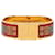 Gold Hermès Wide Enamel Emaille Loquet Bracelet GM Golden  - view 1